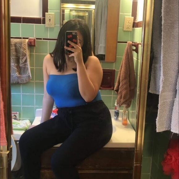 ✨forever 21 blue bodysuit✨ - Picture 4 of 4